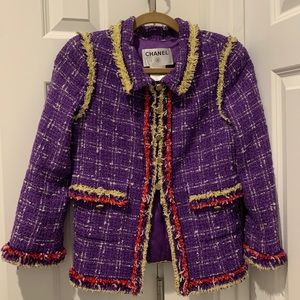 Chanel Spring 2006 Purple Tweed Jacket